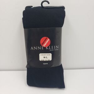 Vintage Anne Klein New York Tights 2 Pack Black M/L Deadstock USA Hosiery